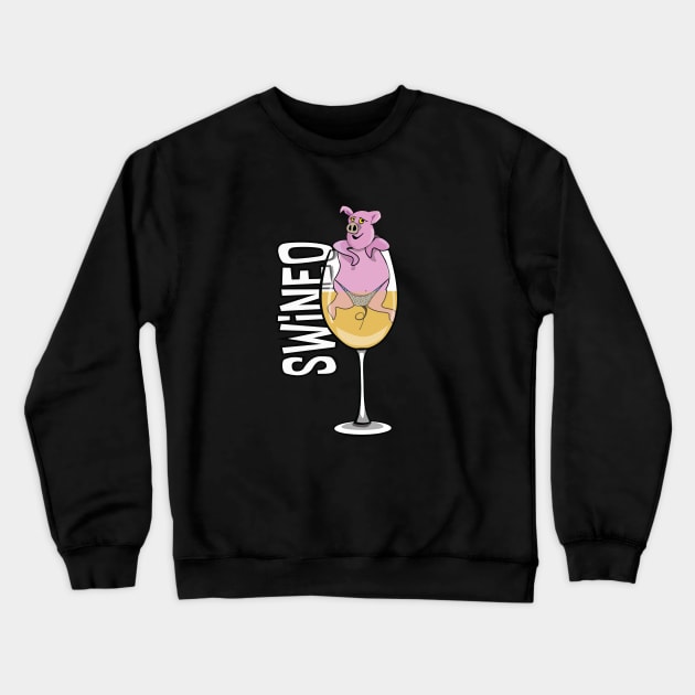 SWINEO in a Glass Crewneck Sweatshirt by ByersArtLab